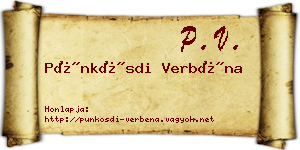 Pünkösdi Verbéna névjegykártya